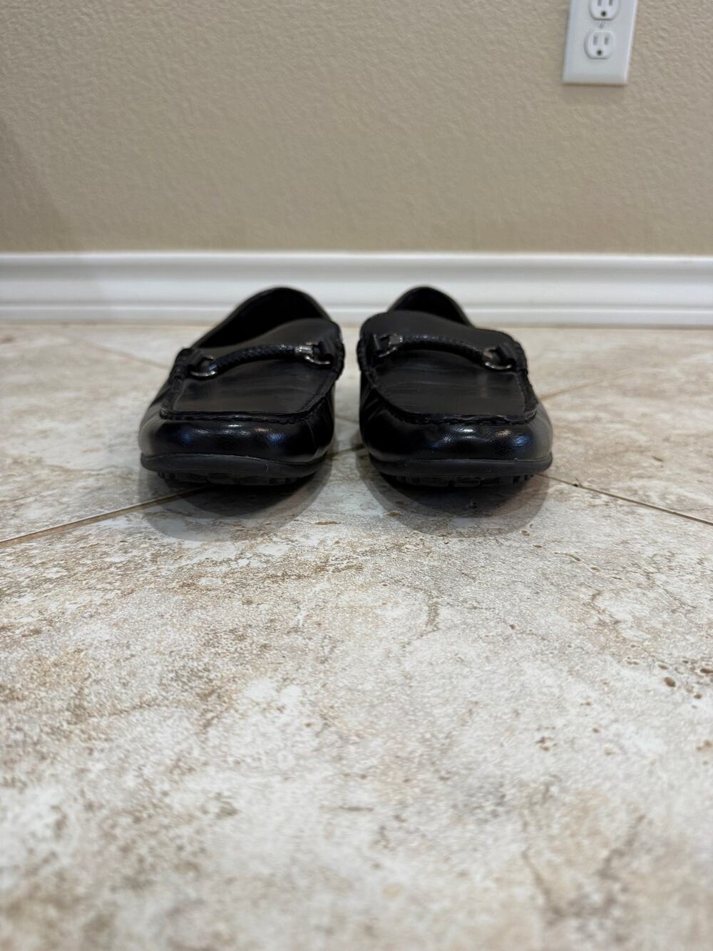 Perry Ellis Portfolio Black Loafers size 9.5